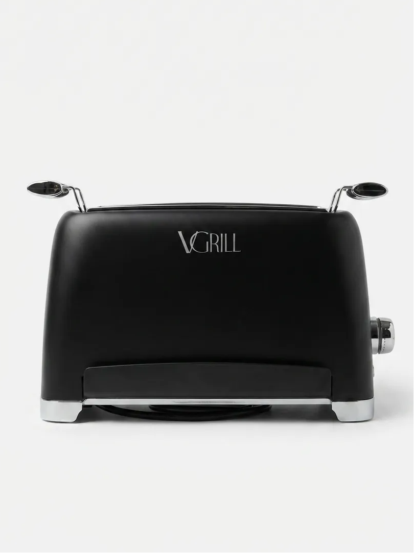 Black VGrill vertical indoor grill – front view