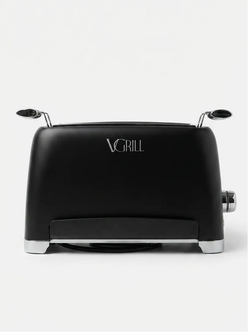 Black VGrill vertical indoor grill – front view