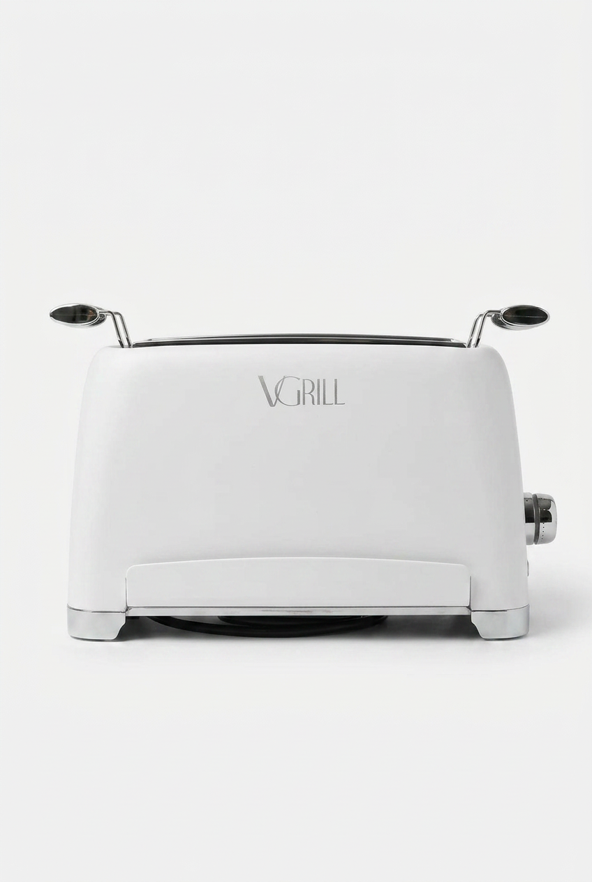 White VGrill vertical indoor grill – front view